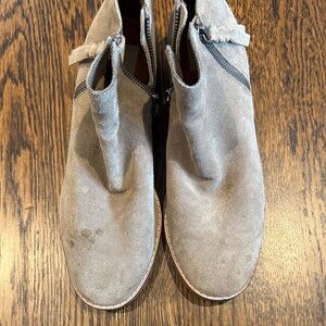 Dolce Vita Taupe Suede Ankle Booties